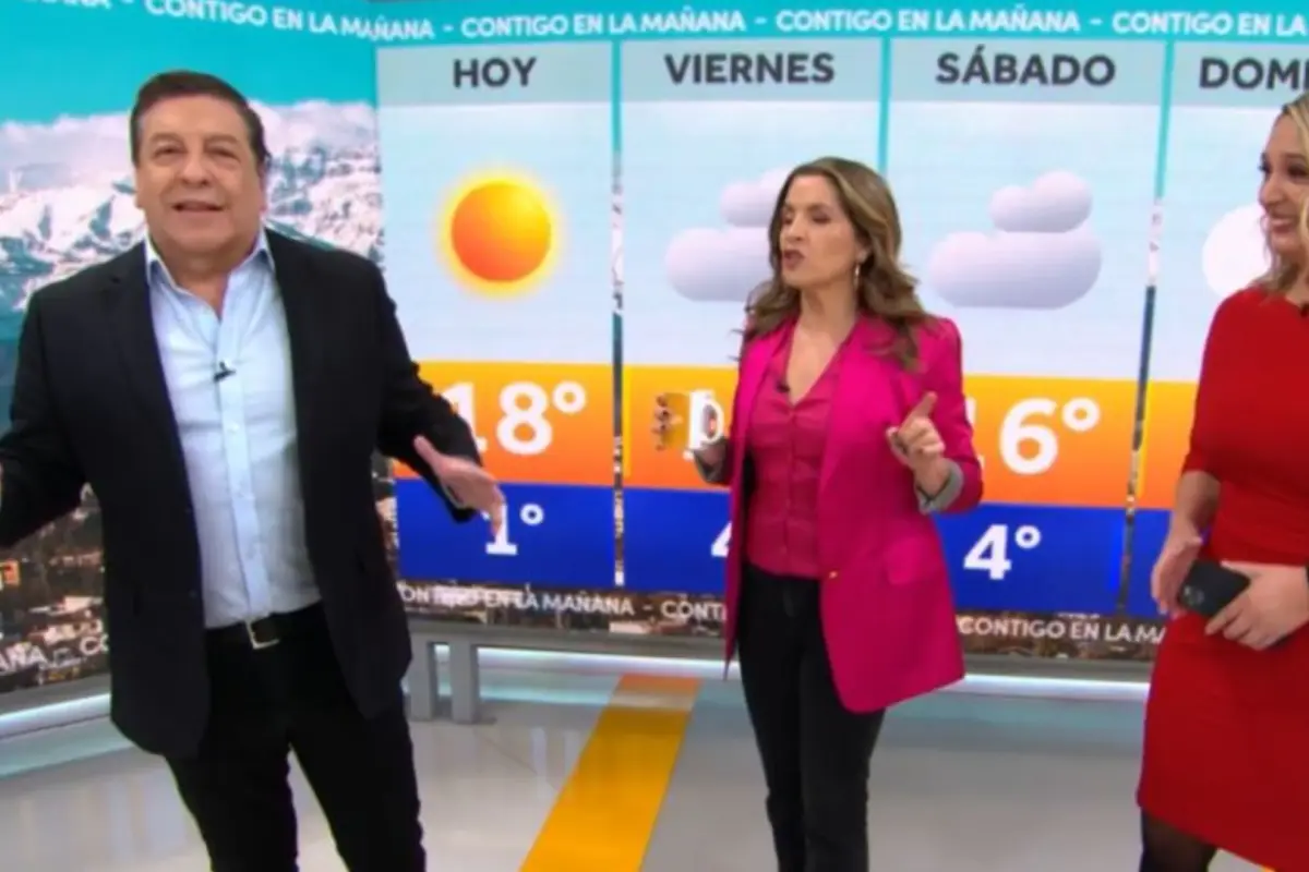 Julio César y Monserrat debatieron sobre la nieve, Captura
