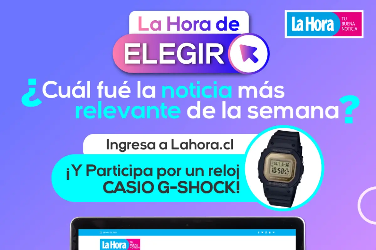 Participa por un reloj CASIO G-SHOCK, La Hora