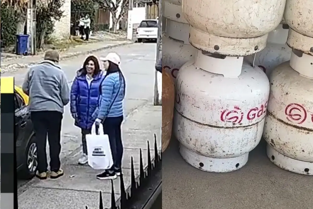 La candidata justo apareció en el momento de la entrega, Captura