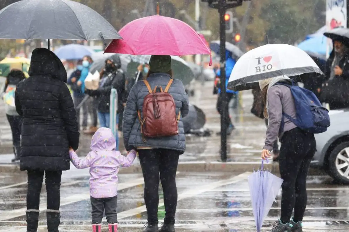 Lluvia en Santiago