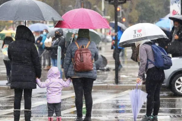 Lluvia en Santiago