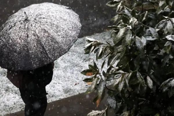nieve en Santiago
