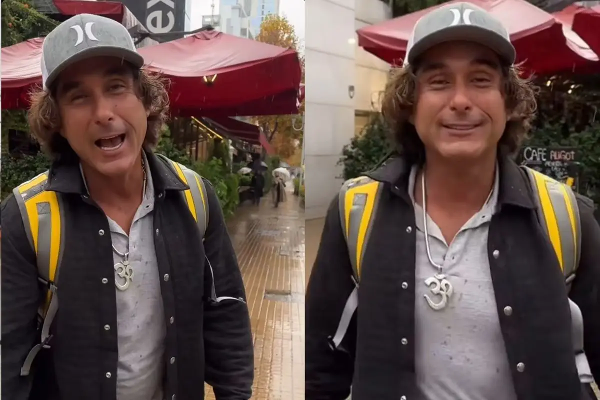 Claudio Iturra ayer en la comuna de Las Condes, Captura