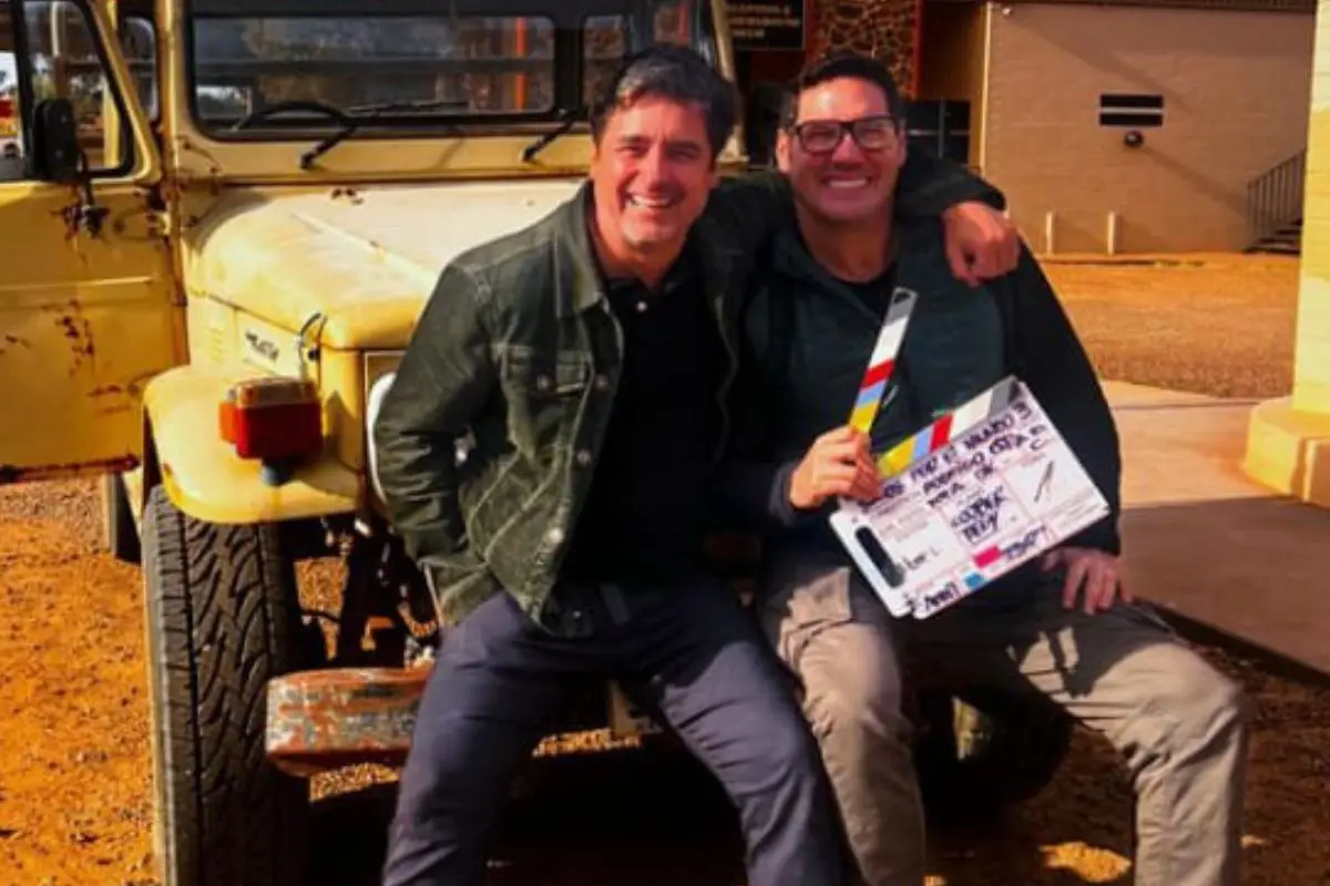 Pancho Saavedra y Jorge Zabaleta en una de sus expediciones, Instagram