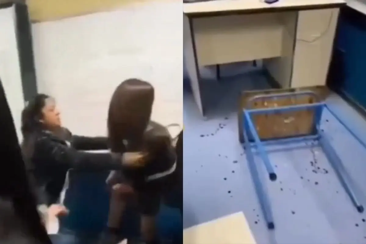 Las escolares se agredieron con una tijera, Captura