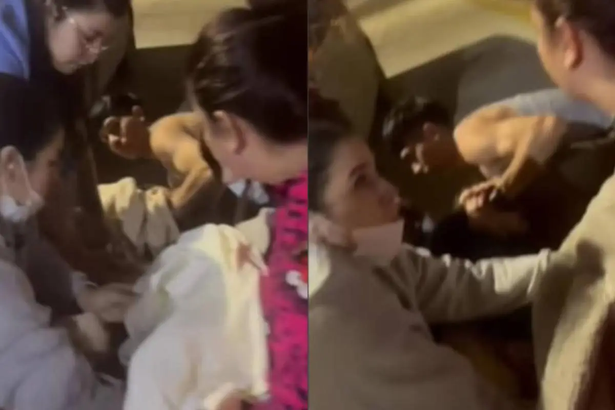 Mujer dio a luz en plena calle de Puerto Natales, Captura de redes sociales