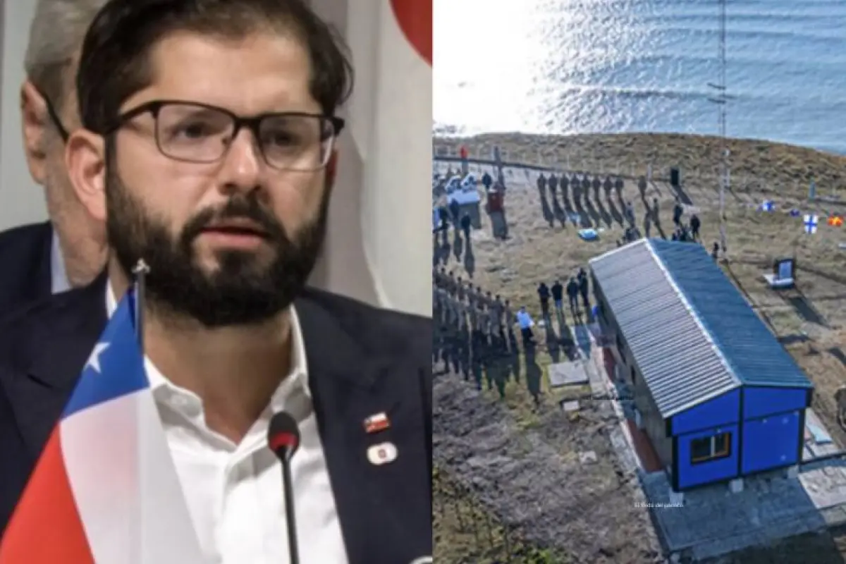 Gabriel Boric y base argentina