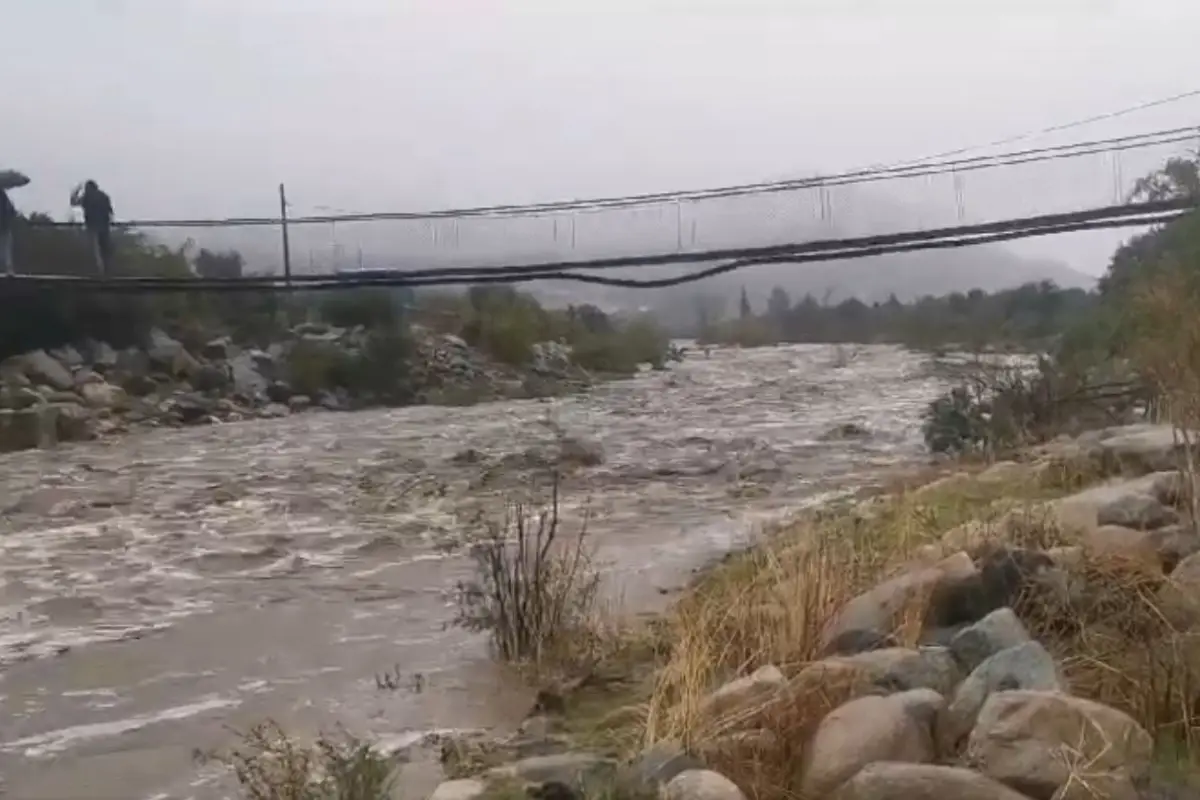Río en Petorca , Captura de redes sociales