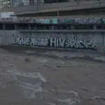 El caudal del río Mapocho creció tras las lluvias, Twitter