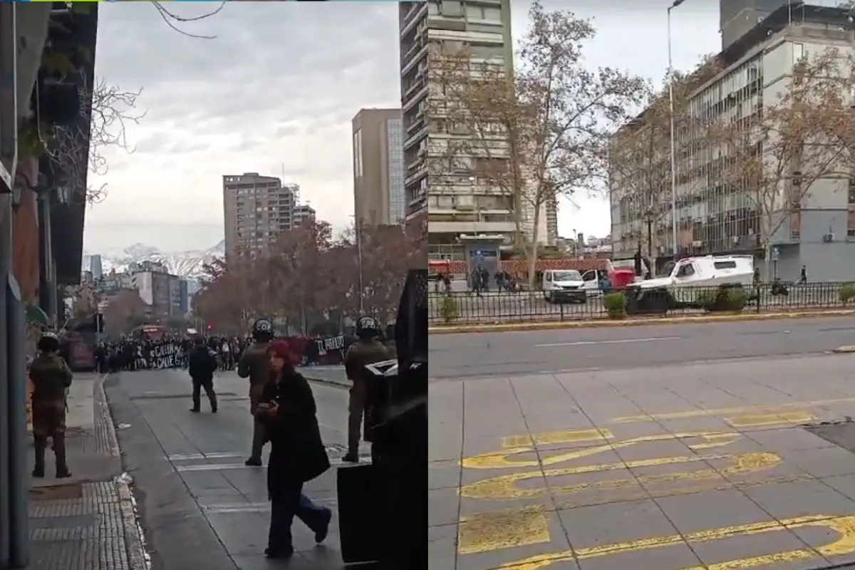 La Alameda fue cortada en ambos sentidos, Pedro Mendoza