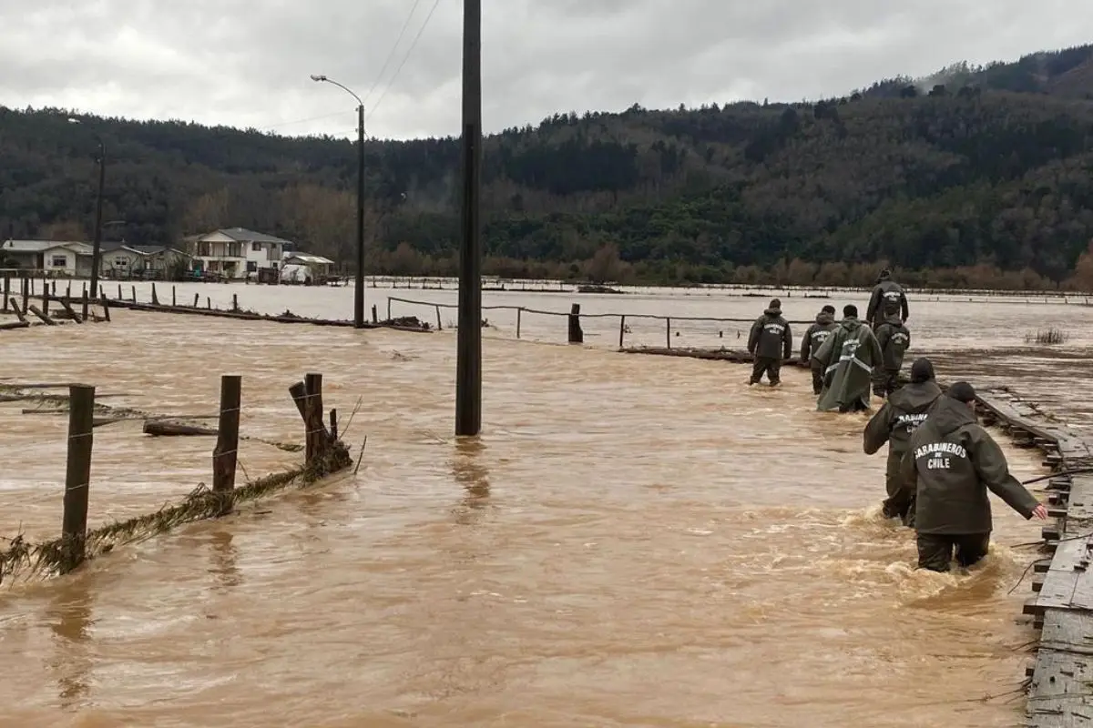 El desborde del río Pichilo generó estragos, Twitter