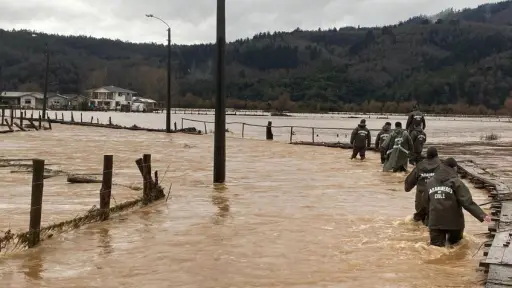 El desborde del río Pichilo generó estragos, Twitter