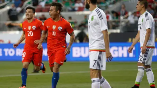 El 18 de junio de 2016 Chile venció a México 7-0 en EE.UU., Agencia Uno