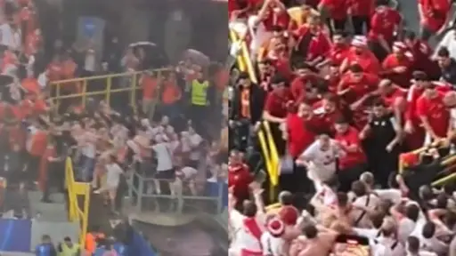Enfrentamientos entre hinchas, Captura de pantalla