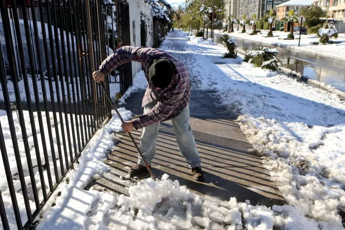 nieve en Santiago