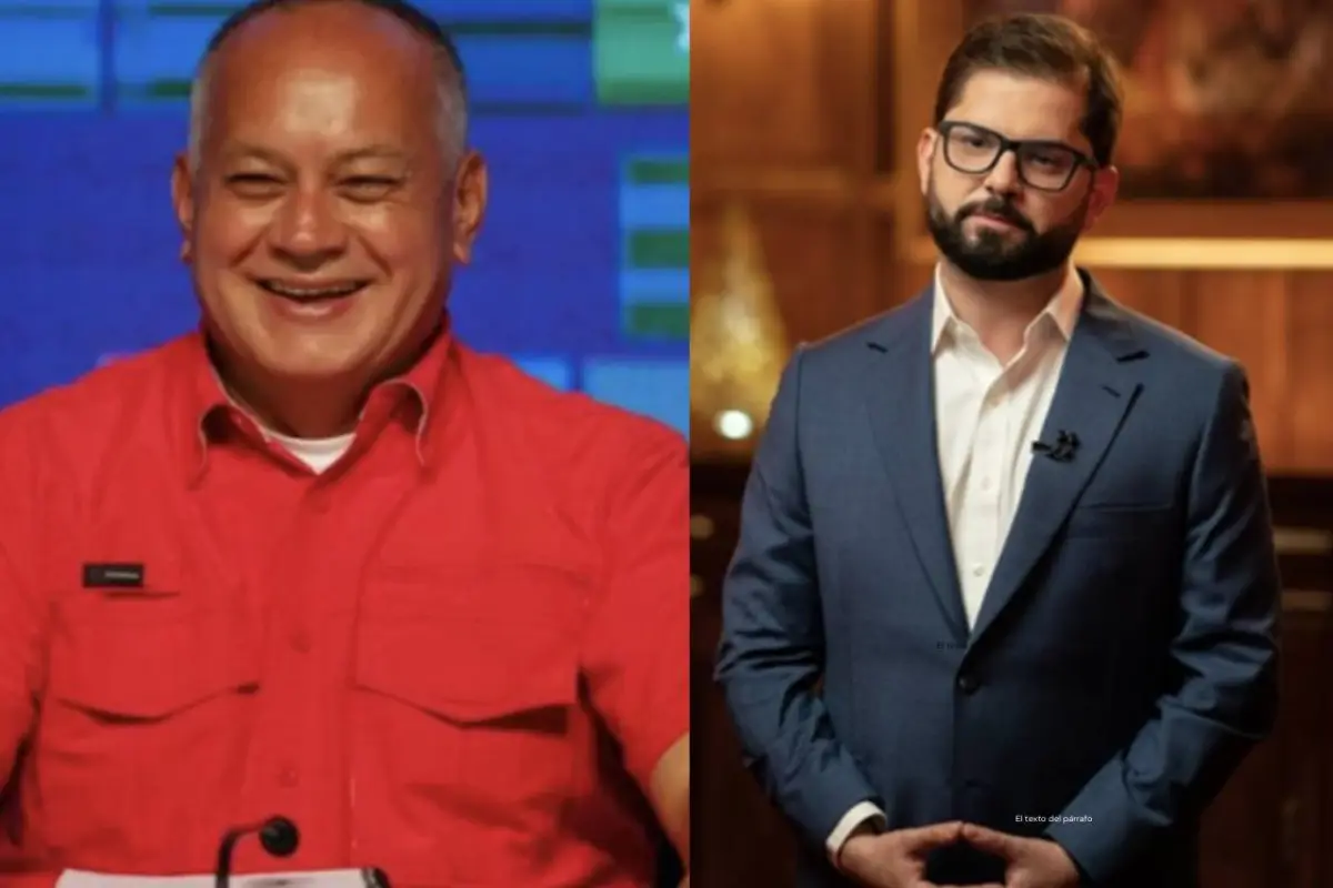 Diosdado Cabello y Gabriel Boric