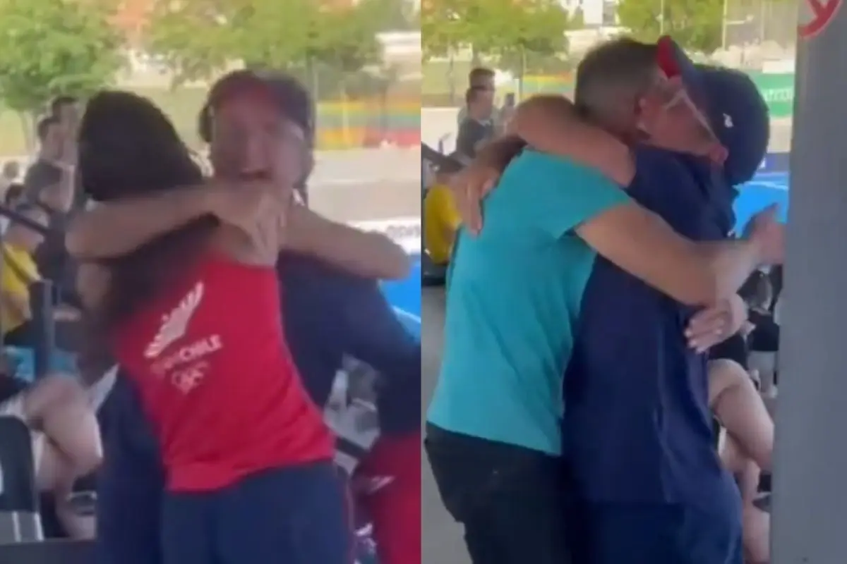 Cachito Vigil celebrando a las Diablas, Captura de pantalla