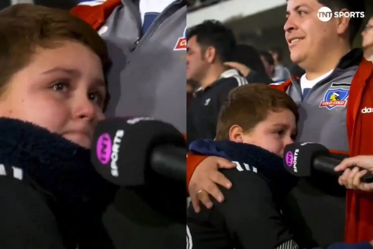 El pequeño hincha albo que emociona a los colocolinos, Captura