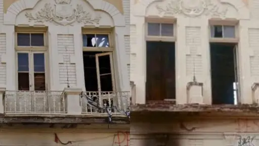 Los daños que registra edificio patrimonial en Valparaíso, Captura