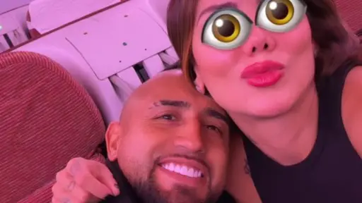 Arturo Vidal viajó a EE.UU., Instagram