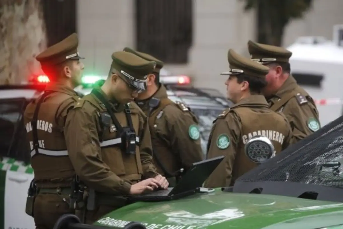 Carabineros llegó hasta lugar de los hechos, Agencia Uno