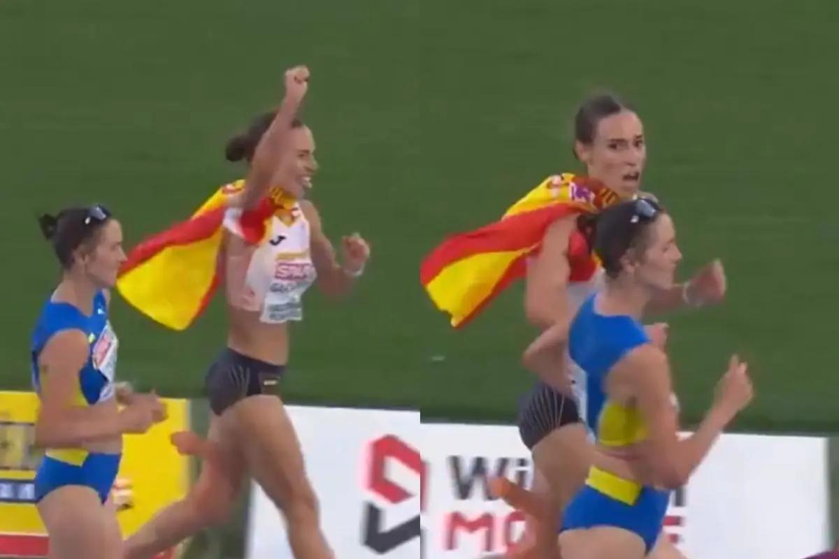 Laura García Caro celebró pero perdió el bronce, Captura de pantalla