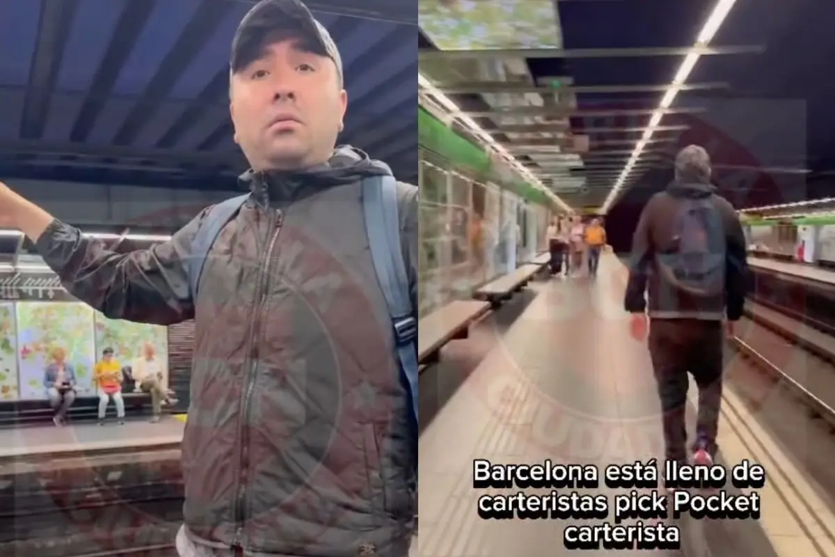 Carterista en Barcelona, Captura de pantalla