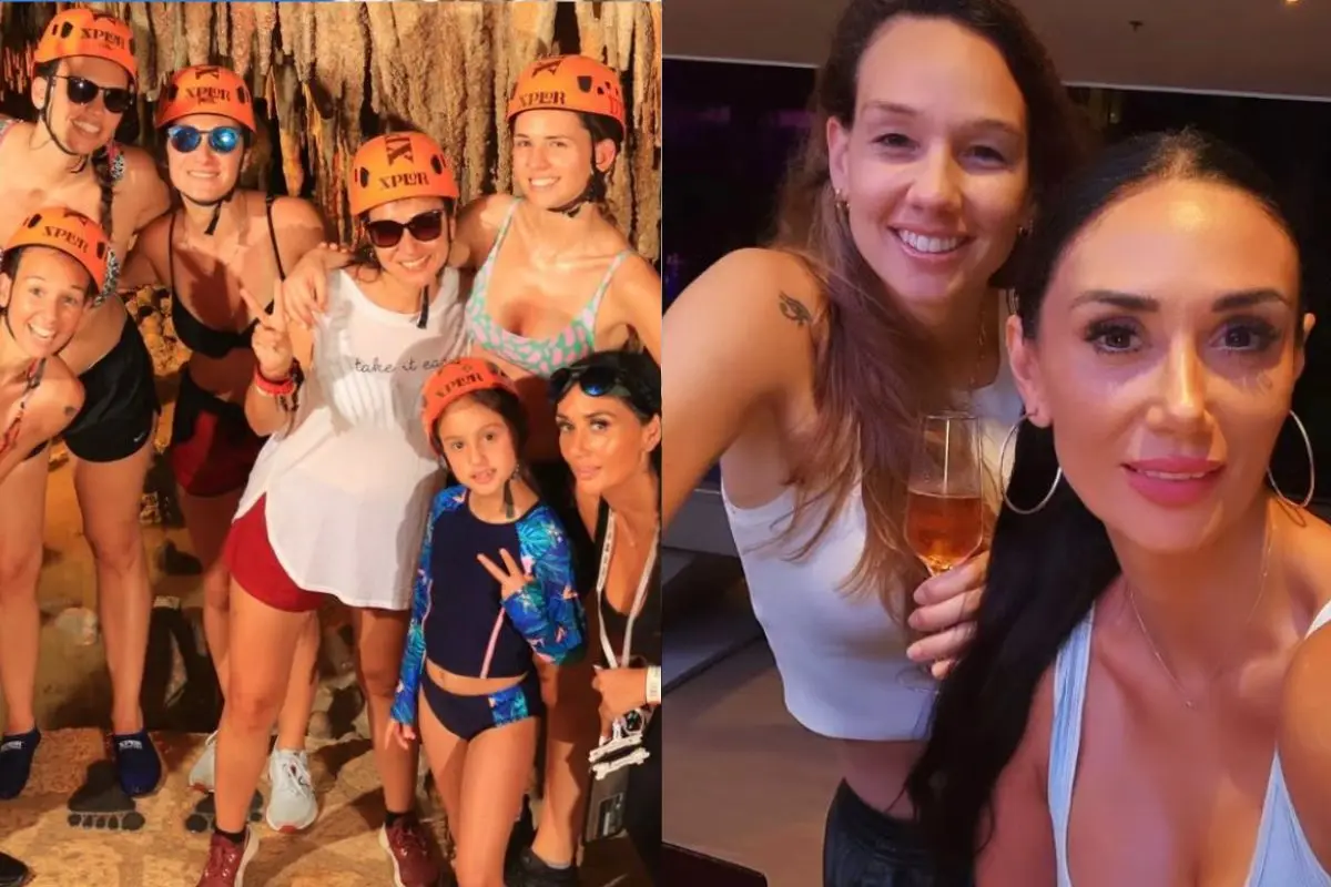 Pamela Díaz y Tiane Endler disfrutan de Cancún, Instagram
