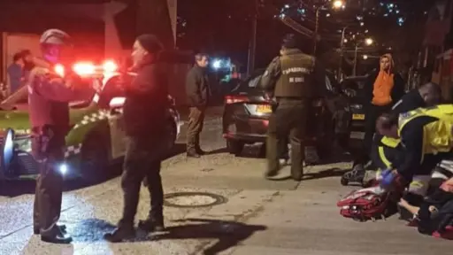 Carabinero terminó herido luego de abatir al delincuente, Twitter