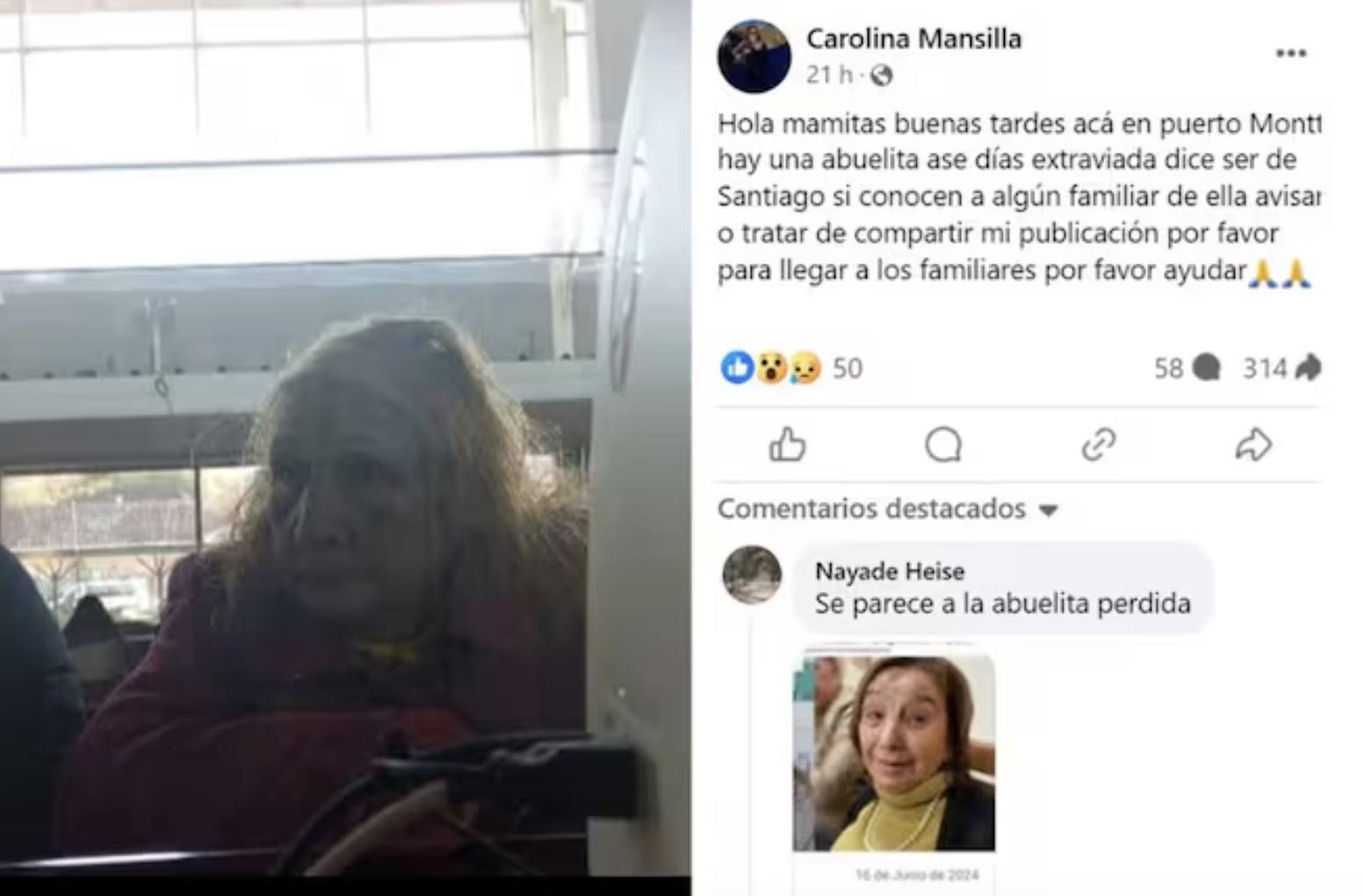 María Elcira Contreras - Captura de Facebook