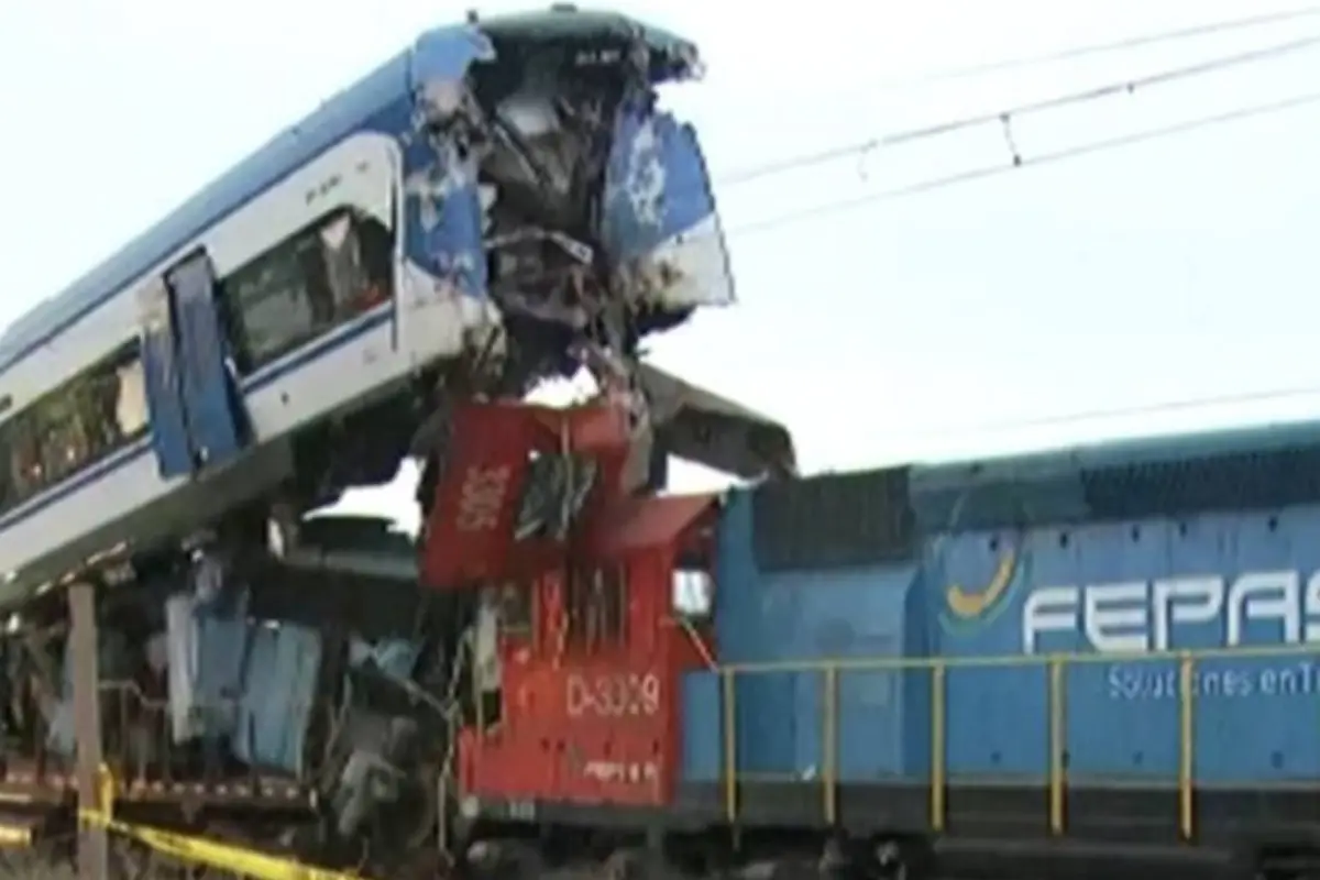 choque de trenes en San Bernardo