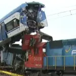 choque de trenes en San Bernardo