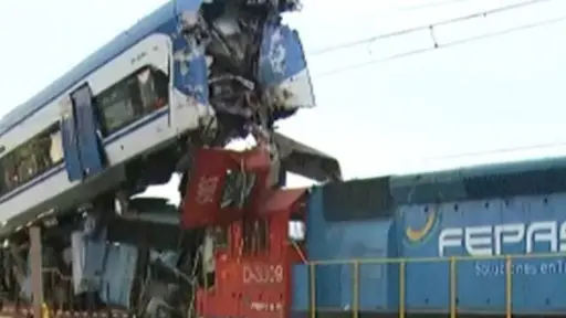 choque de trenes en San Bernardo