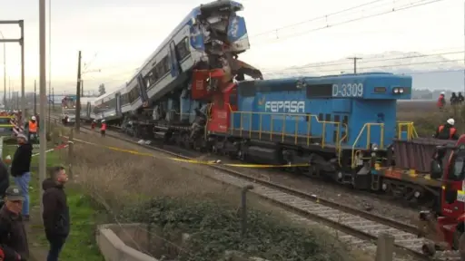 Choque de trenes se produjo en San Bernardo, Agencia Uno