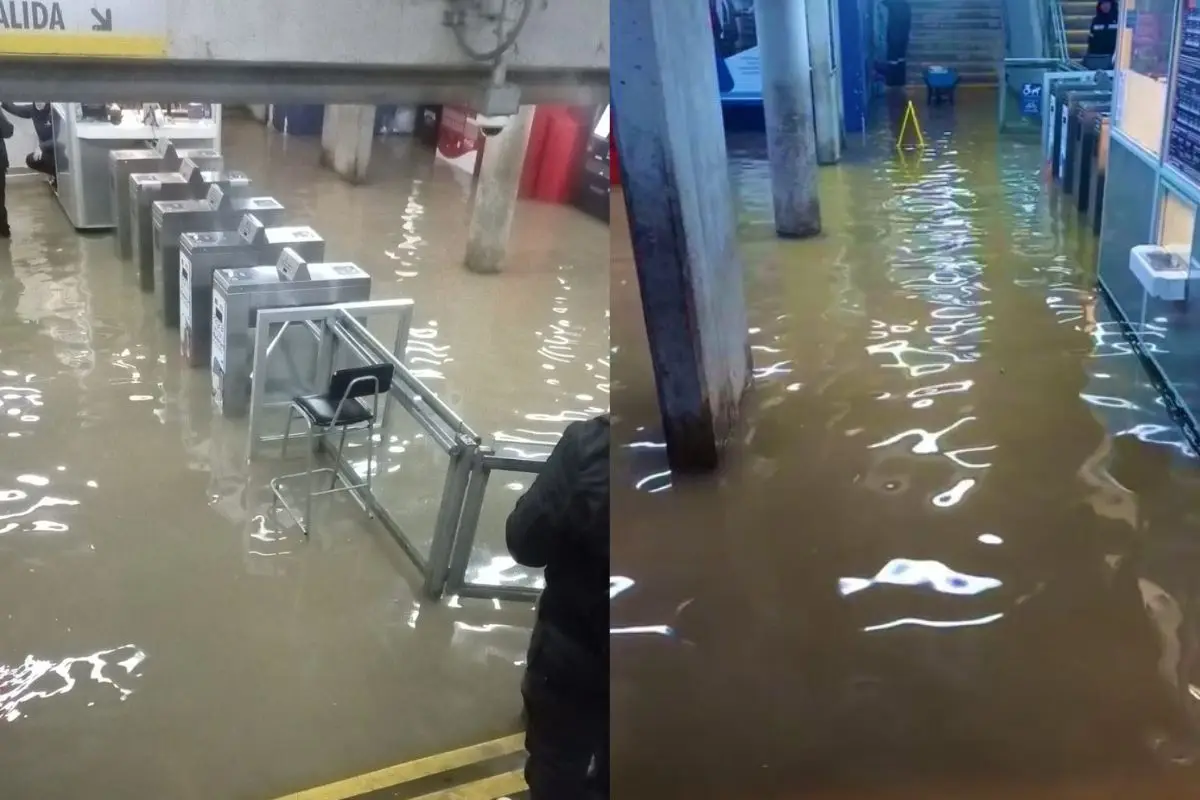 La lluvia generó el colapso en metro de Villa Alemana, Captura