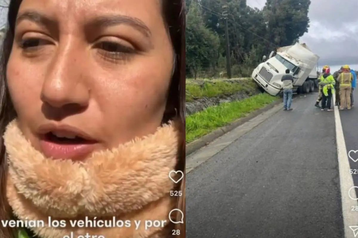 Accidente Ailen Riquelme , Captura de redes sociales