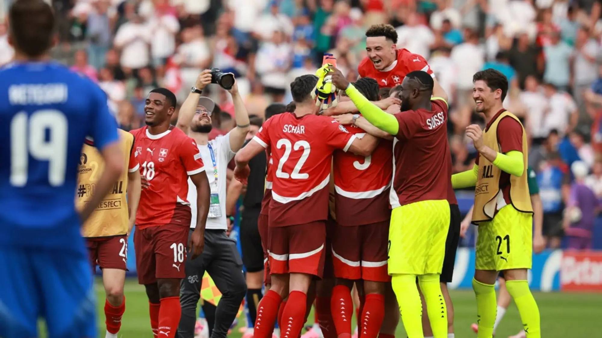 Suiza dio el golpe y eliminó a Italia en la Eurocopa