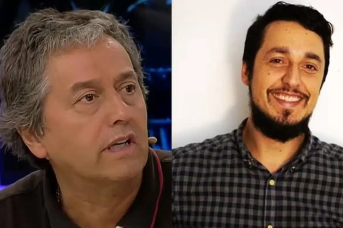 Claudio Reyes y su hijo mayor, Cedida