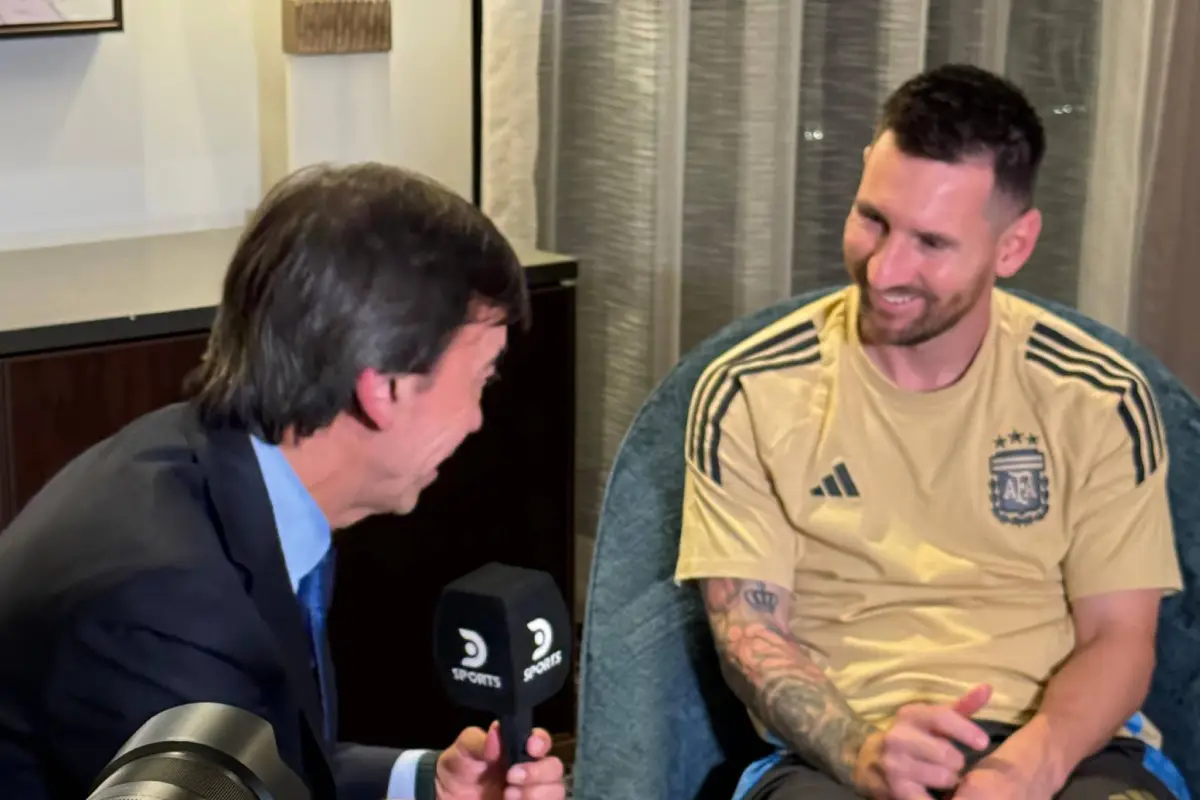 Lionel Messi con DSports, Cedida