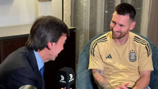 Lionel Messi con DSports, Cedida