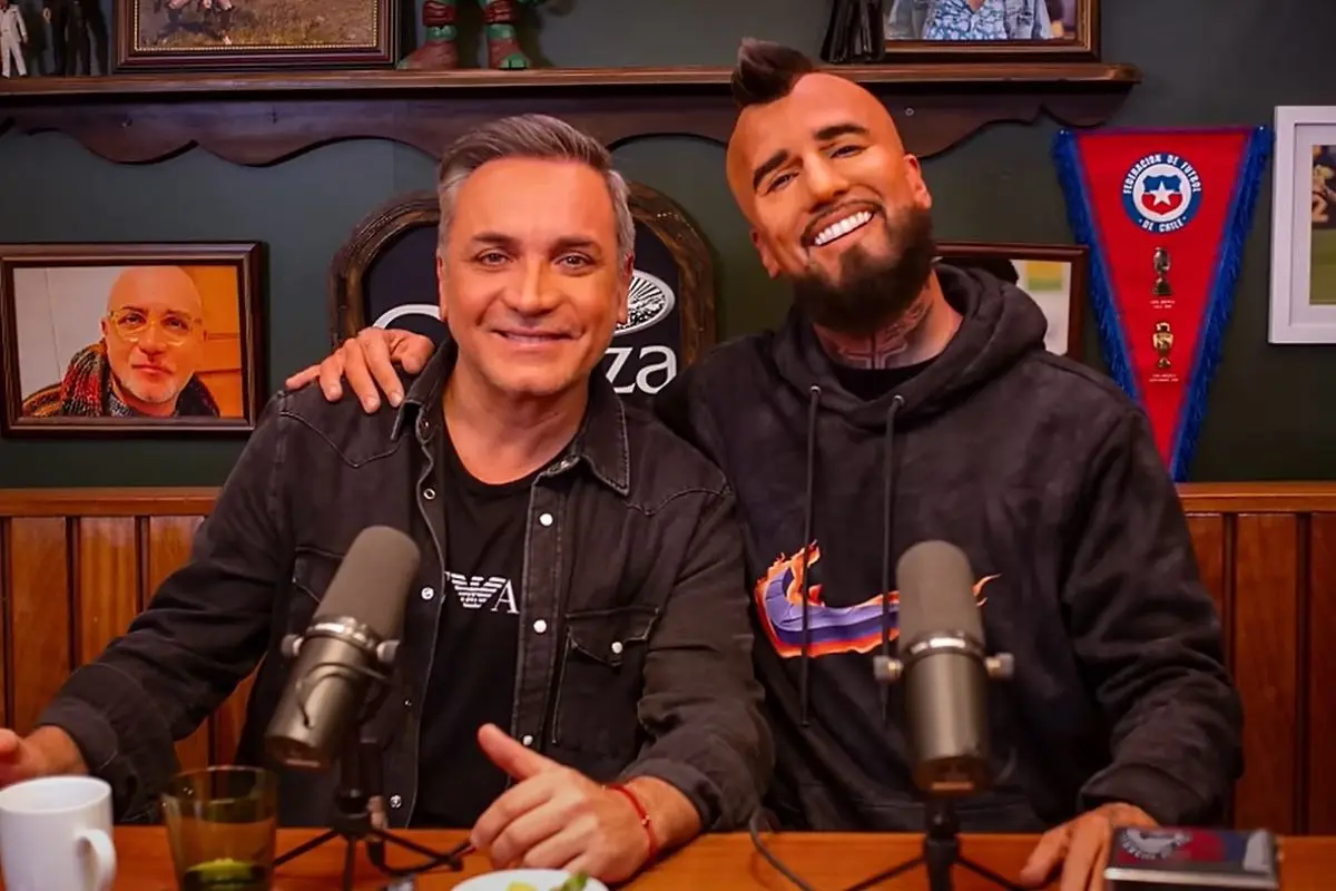 Luis Jara junto a Arturo Vidal, Captura