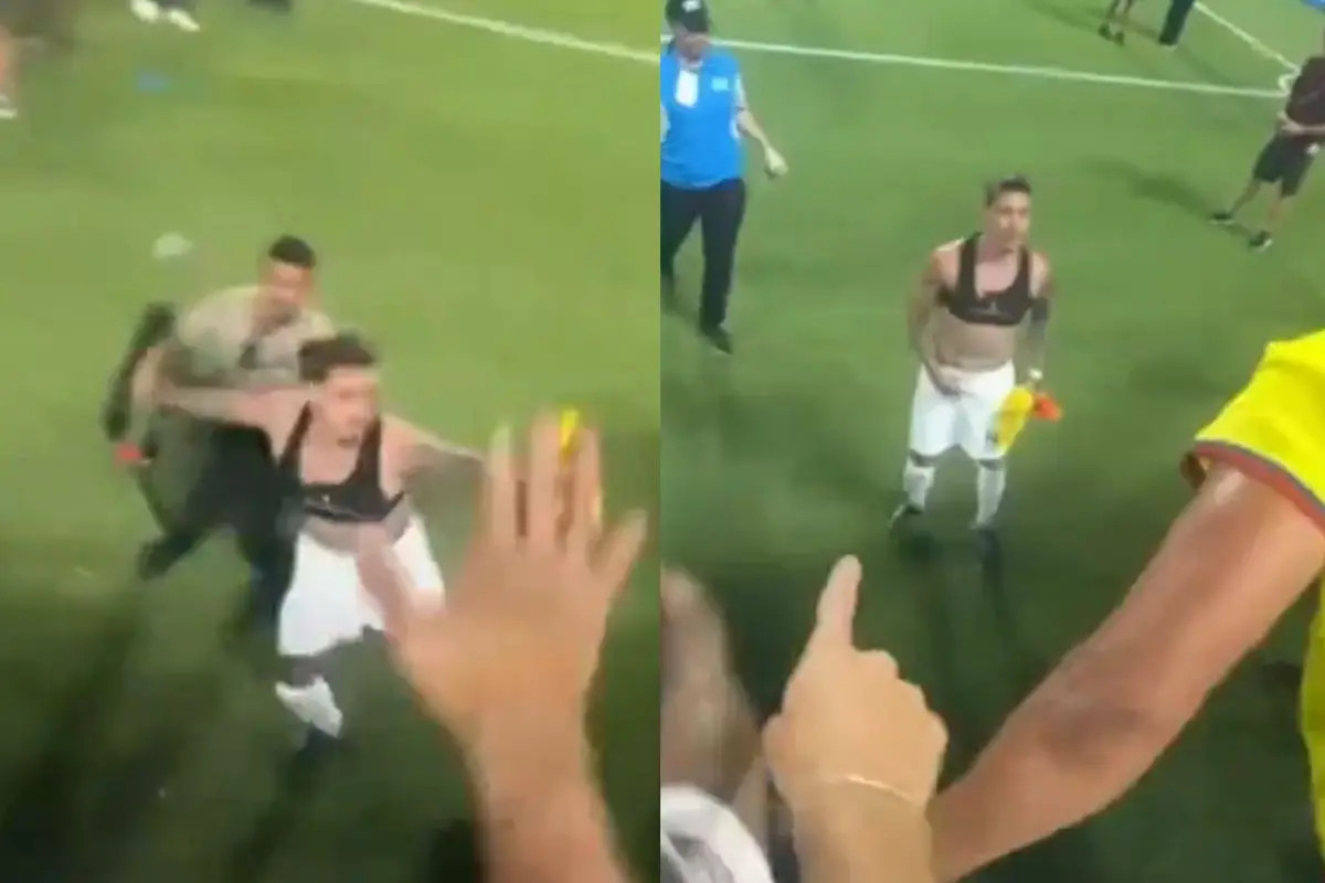 Darwin Núñez agredió a los hinchas colombianos, Captura