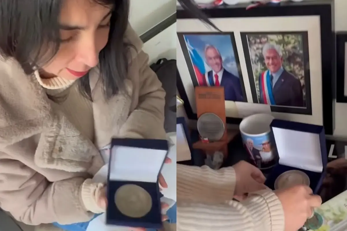 Karla Rubilar y su homenaje a Piñera, Captura de pantalla