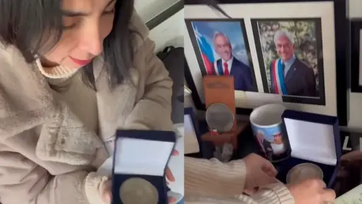 Karla Rubilar y su homenaje a Piñera, Captura de pantalla