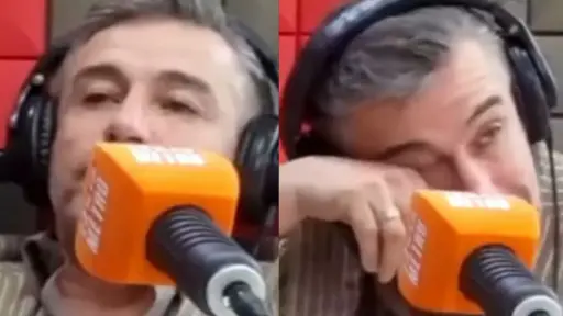 Fernando Solabarrieta se emocionó en radio La Metro, Captura