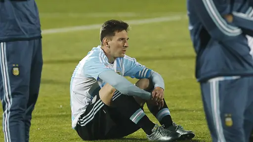 Lionel Messi tras la final perdida de 2015, Photosport