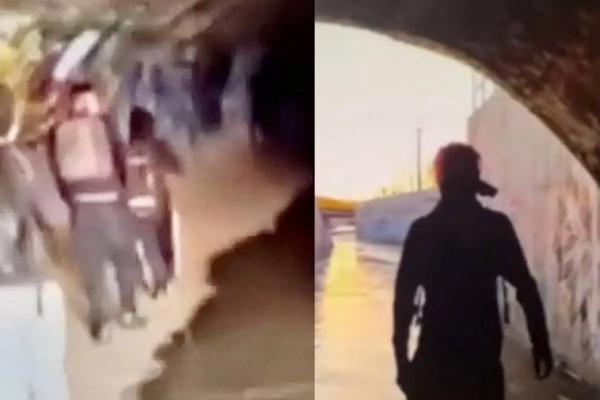 Adolescentes atrapados en alcantarillado, Captura de redes sociales