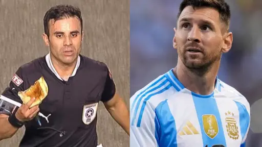 Piero Maza cara a cara con Messi, Captura