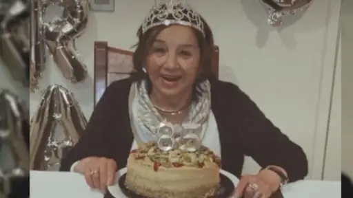 María Ercira en su cumpleaños 85, Instagram