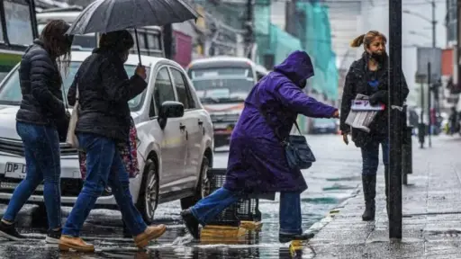 Lluvia en Santiago